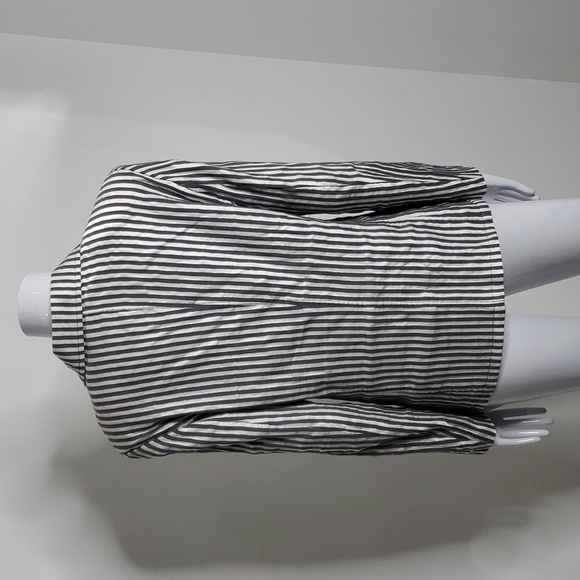 Frank Walder Vintage Gray & White Striped Blazer Size 10 - Picture 4 of 7